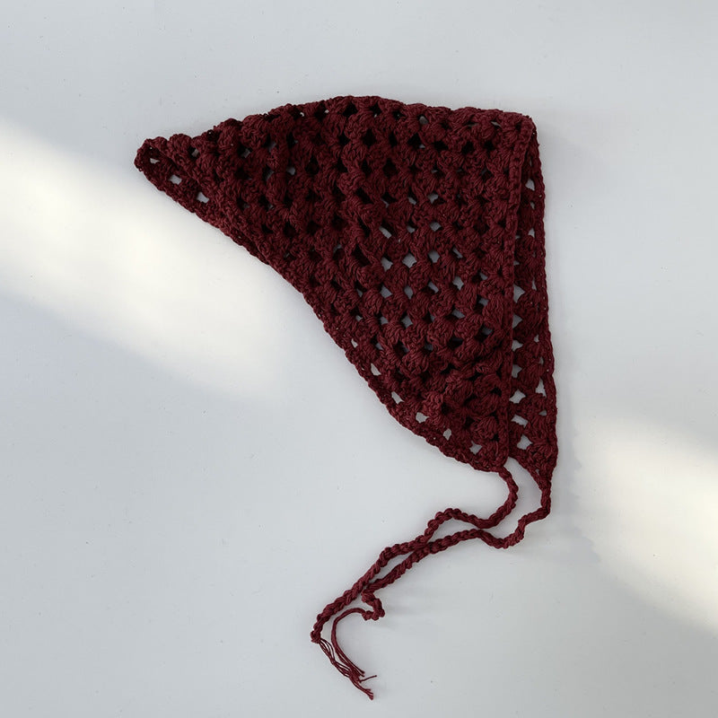 Handmade Hollow Out Triangle Bandana Headscarf MK2BK6W6HHS11