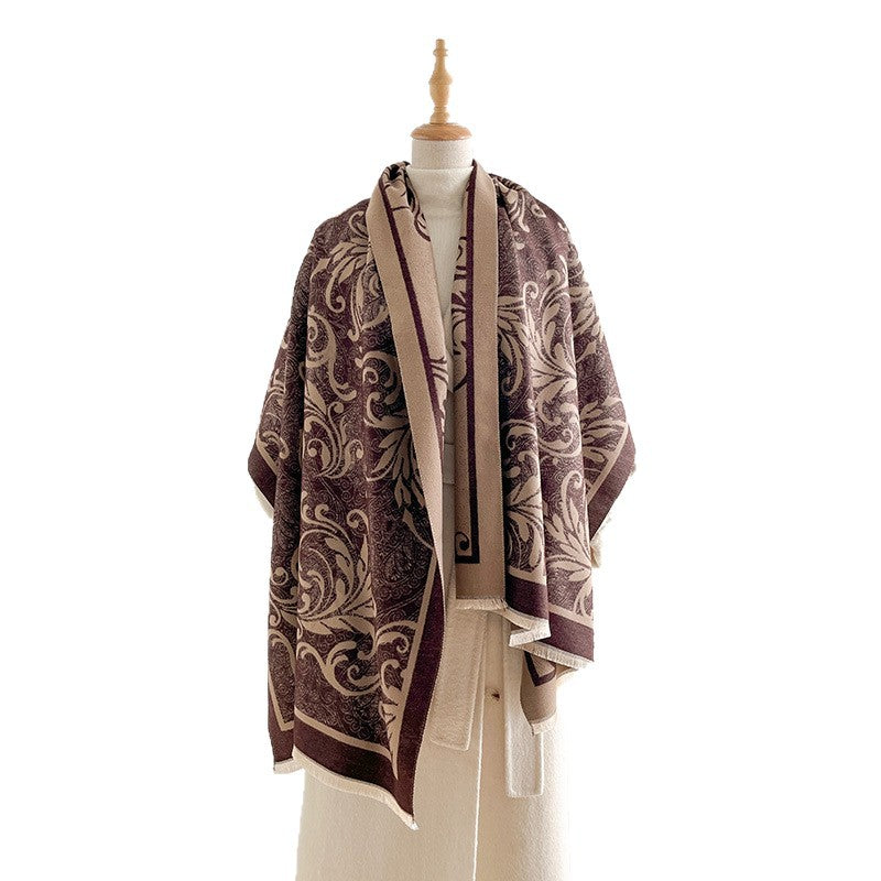 Jacquard Tassel Scarf - DippedShop Wholesale - #0419