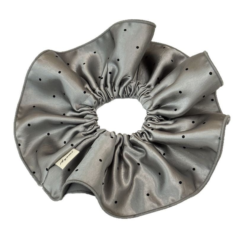 Chic Polka Dots Print Double Layer Scrunchies 6W6HSR356