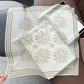 Paisley Print Luxury Mulberry Silk Square Scarf MK2BW6W6NSI04