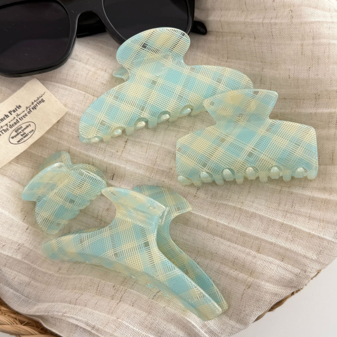 Striped Hair Claws - DippedShop Wholesale - #8595