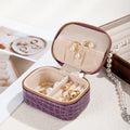 Trendy Portable Travel PU Jewelry Case 6W13HSJ125