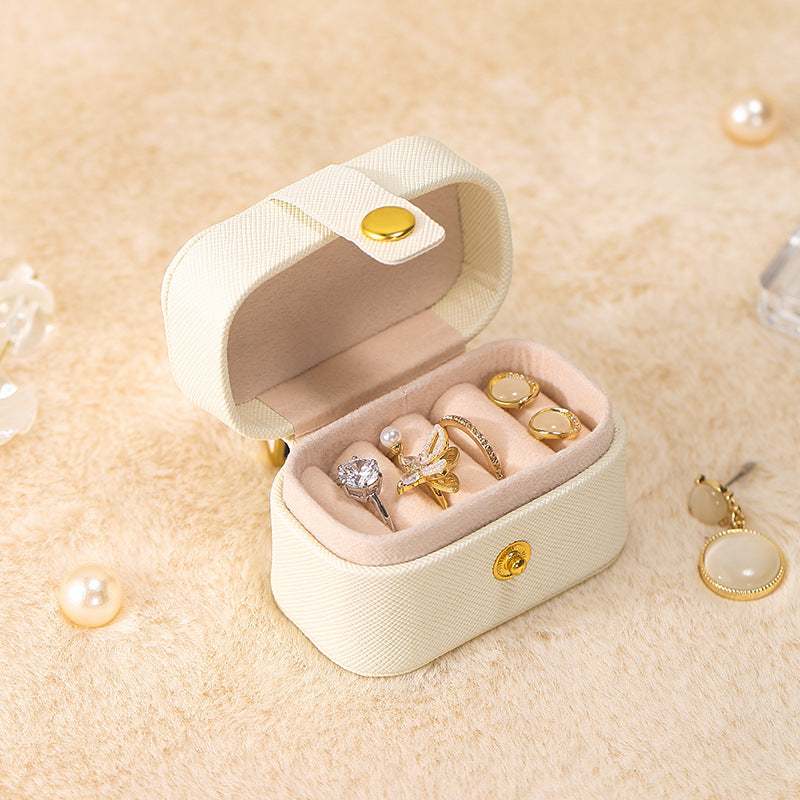 Trendy PU Leather Travel Mini Jewelry Case 6W13HSJ112