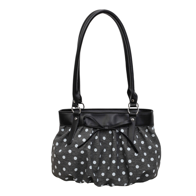 Fashion Color Contrast Polka Dots Shoulder Bag 6W10BBG1861