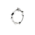 Irregular Transparent Crystal Stone Beaded Bracelet 6W6JBR351