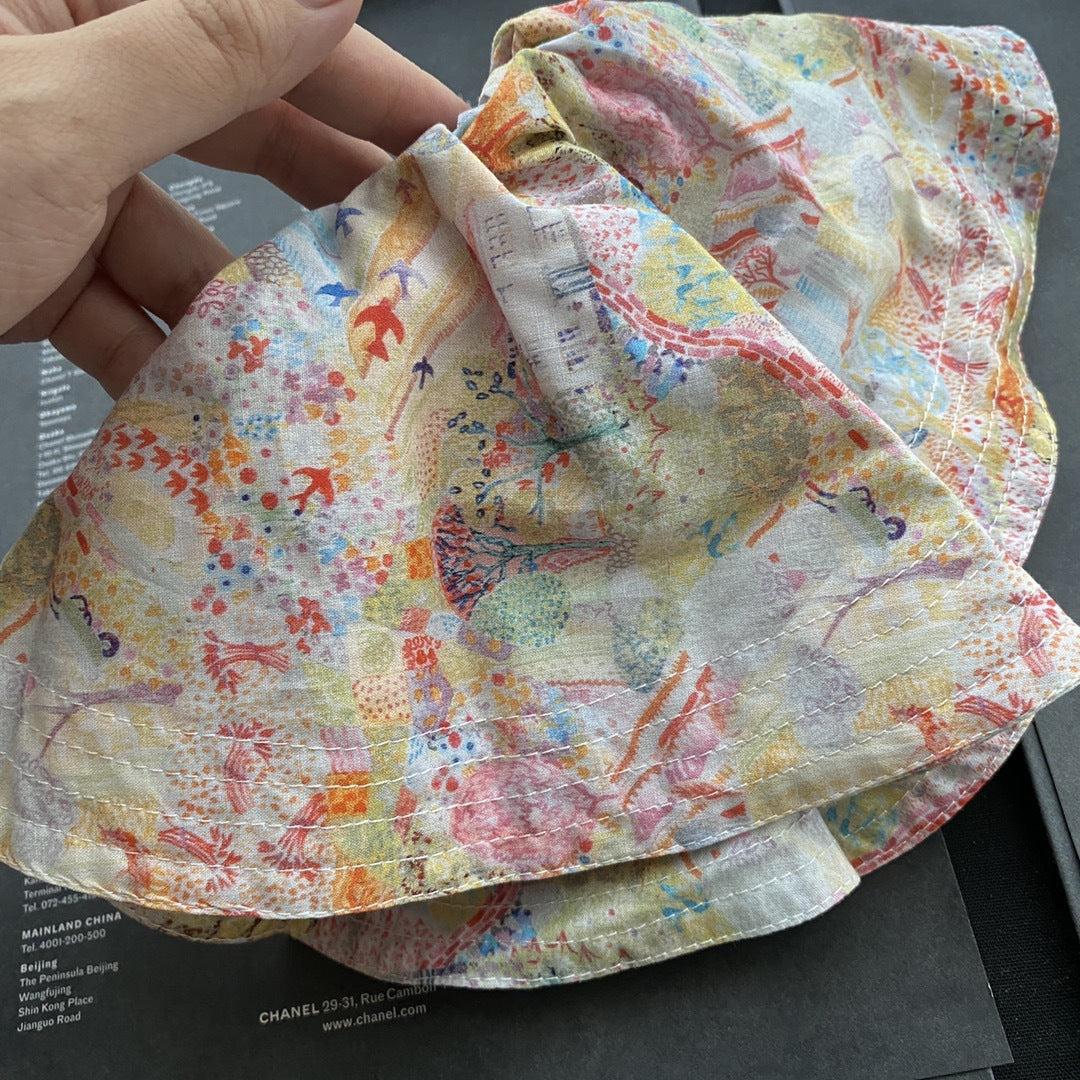 Floral Print Hair Scrunchie - DippedShop Wholesale - #2243