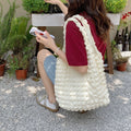 Solid Color Pleated Shoulder Bag - DippedShop Wholesale - #0051