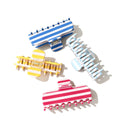 Fresh Striped Color Block Acetate Hair Claw 8AS6HCP324T