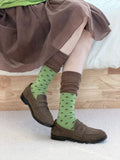 Polka Dot Mid-Calf Socks - DippedShop Wholesale - #9379