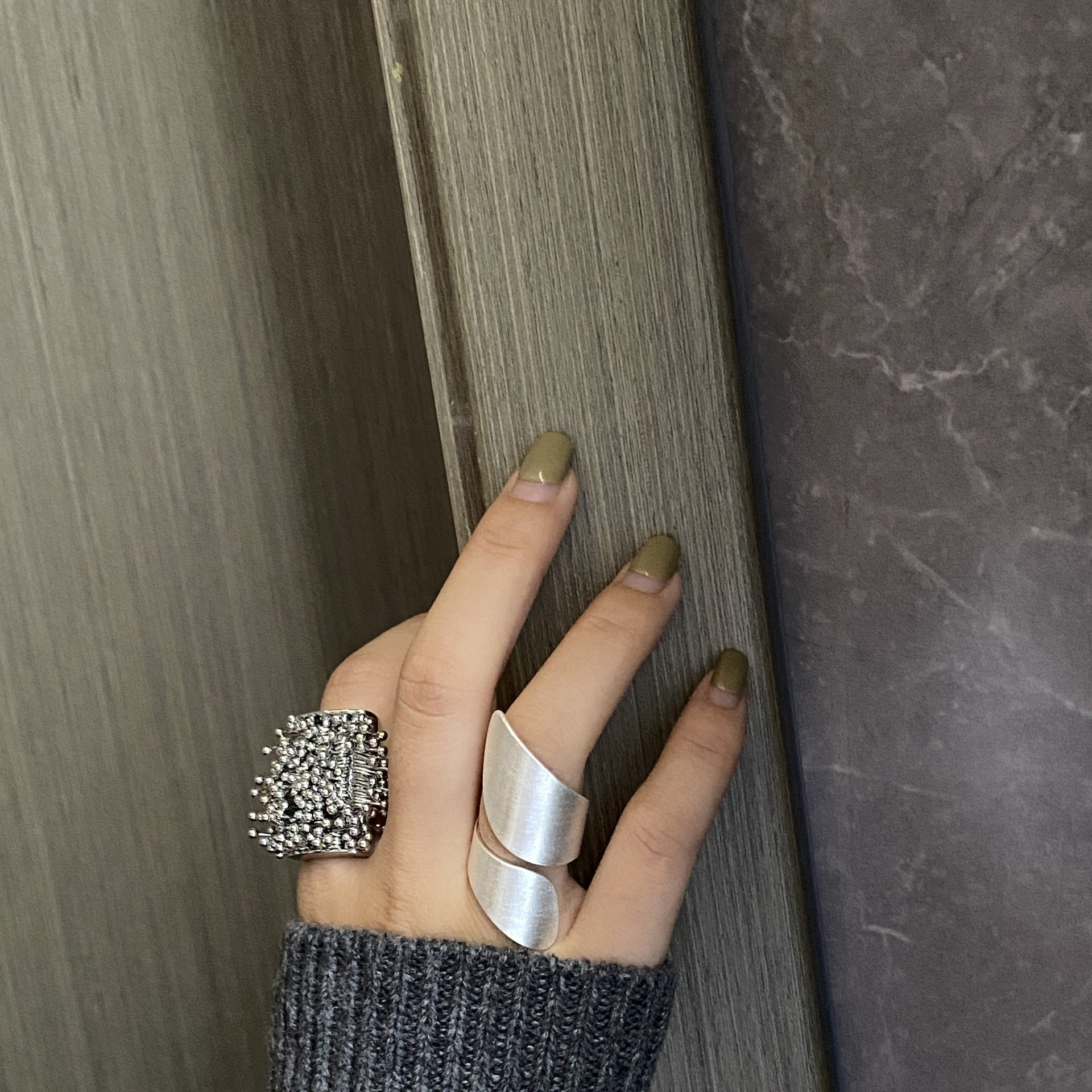 Vintage Gold Plated Firework Open Statement Ring 6W6JRG300
