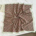 Vintage Striped Polka Dots Print Silk Scarf MK2BLW6W6NSI75