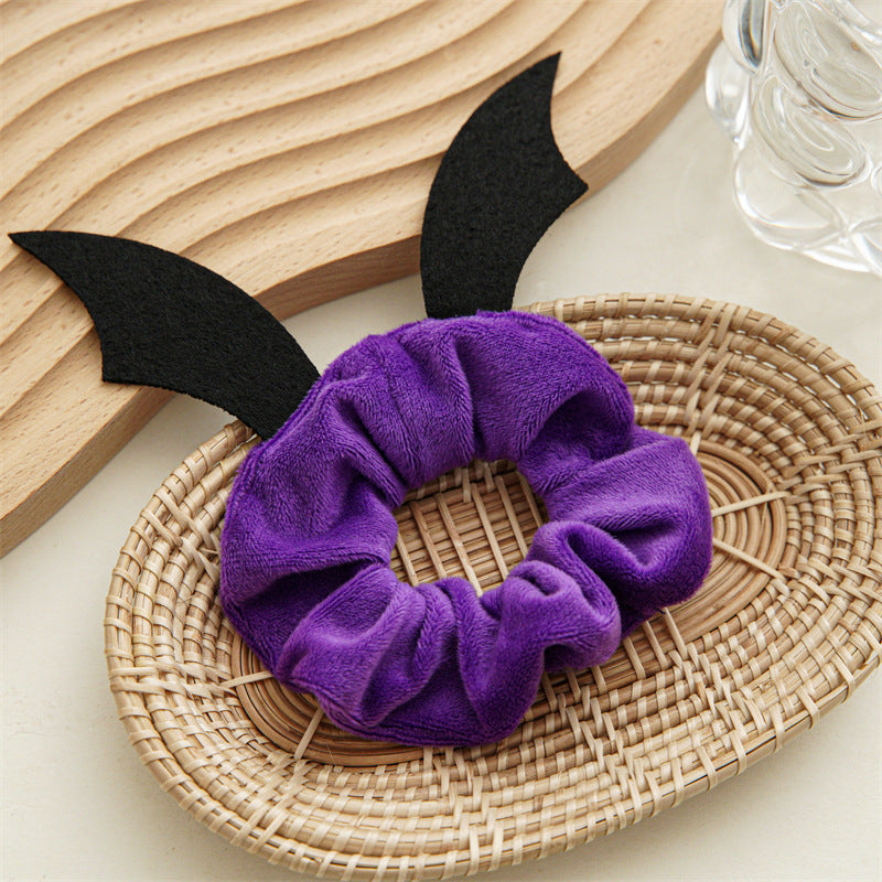 Halloween Bat Antler Scrunchies - DippedShop Wholesale - #5571