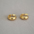 C-Shape Gold Plated Earrings - DippedShop Wholesale - #9203