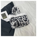 Leopard Print Faux Fur Tote Bag 6W10BBG1881