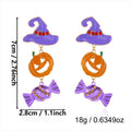 Creative Halloween Pumpkin Pendant Drop Earrings 6W6JER543