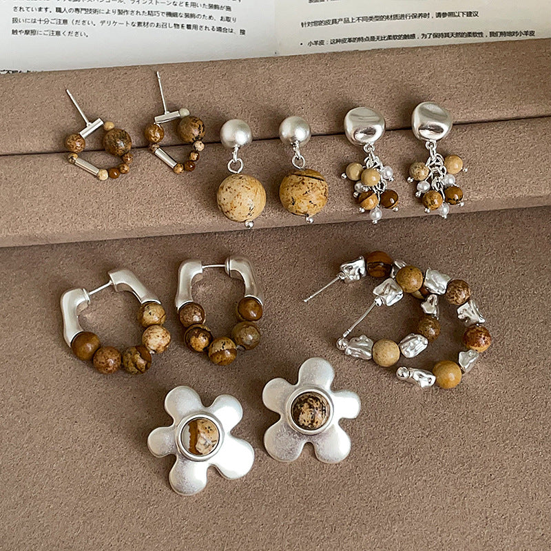 Beaded Drop Earrings - DippedShop Wholesale - #8371
