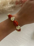 Vintage Irregular Geometric Stone Beaded Bracelet 6W6JBR511