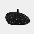 Trendy Polka Dots Foldable Beret Hat 8BK6HAT198L