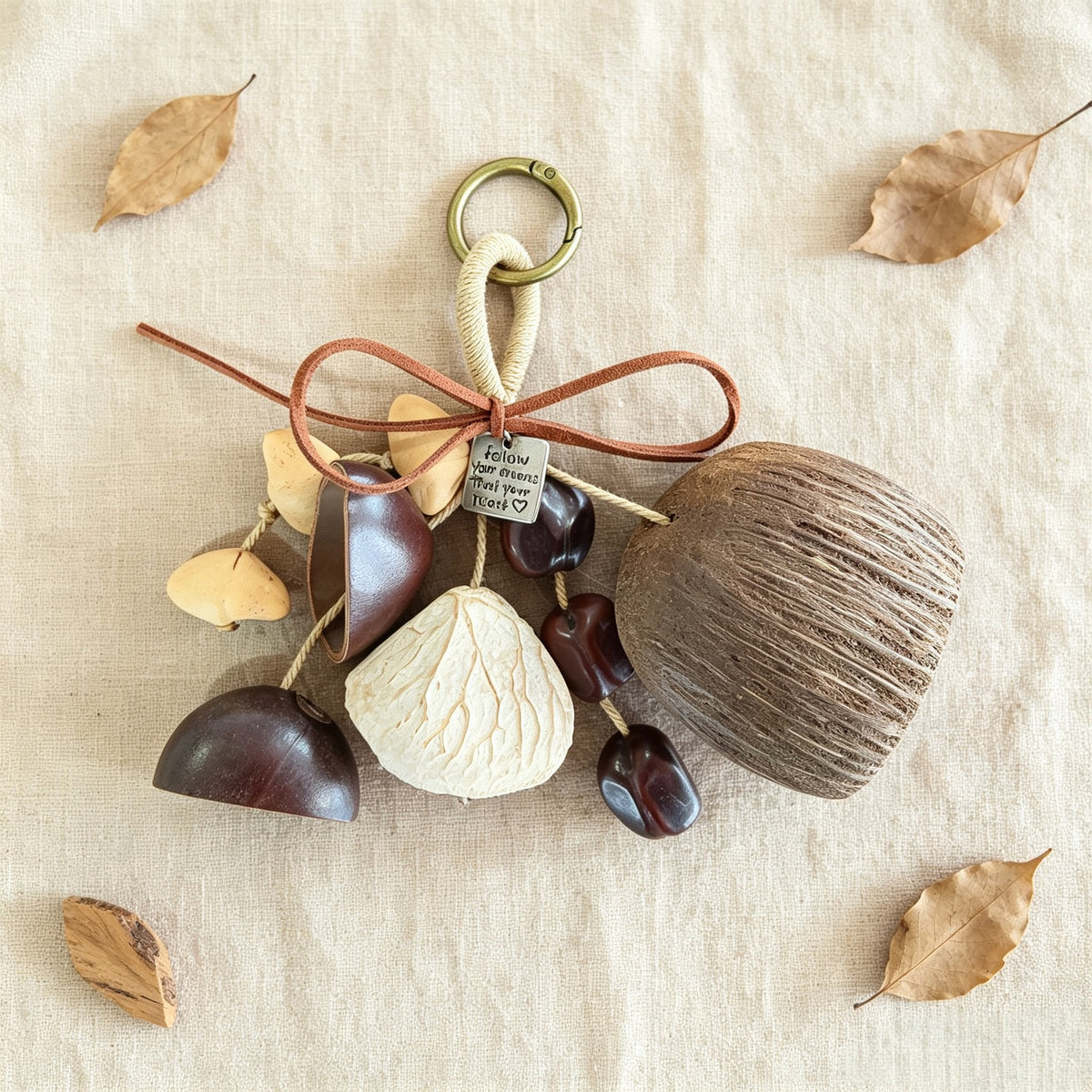 Nut Shell Bag Charm - DippedShop Wholesale - #6227