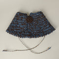 Boho Color Block Crochet Wide Brim Straw Hat 8BK6HAT201T