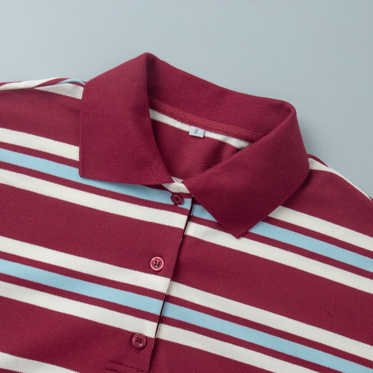 Vintage Striped Polo Shirt - DippedShop Wholesale - #2563