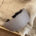 Simple Linen Plaid Soft Padded Wide Headband 6W6HBD374