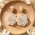 3D Flower Dangle Earrings - DippedShop Wholesale - #1507