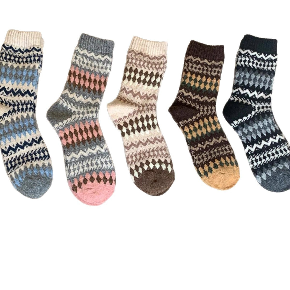 Fair Isle Socks - DippedShop Wholesale - #3123