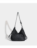 Vintage Washed Denim Rivet Crossbody Bag 6W10BBG1342