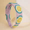 Knitted Floral Head Band - DippedShop Wholesale - #5491