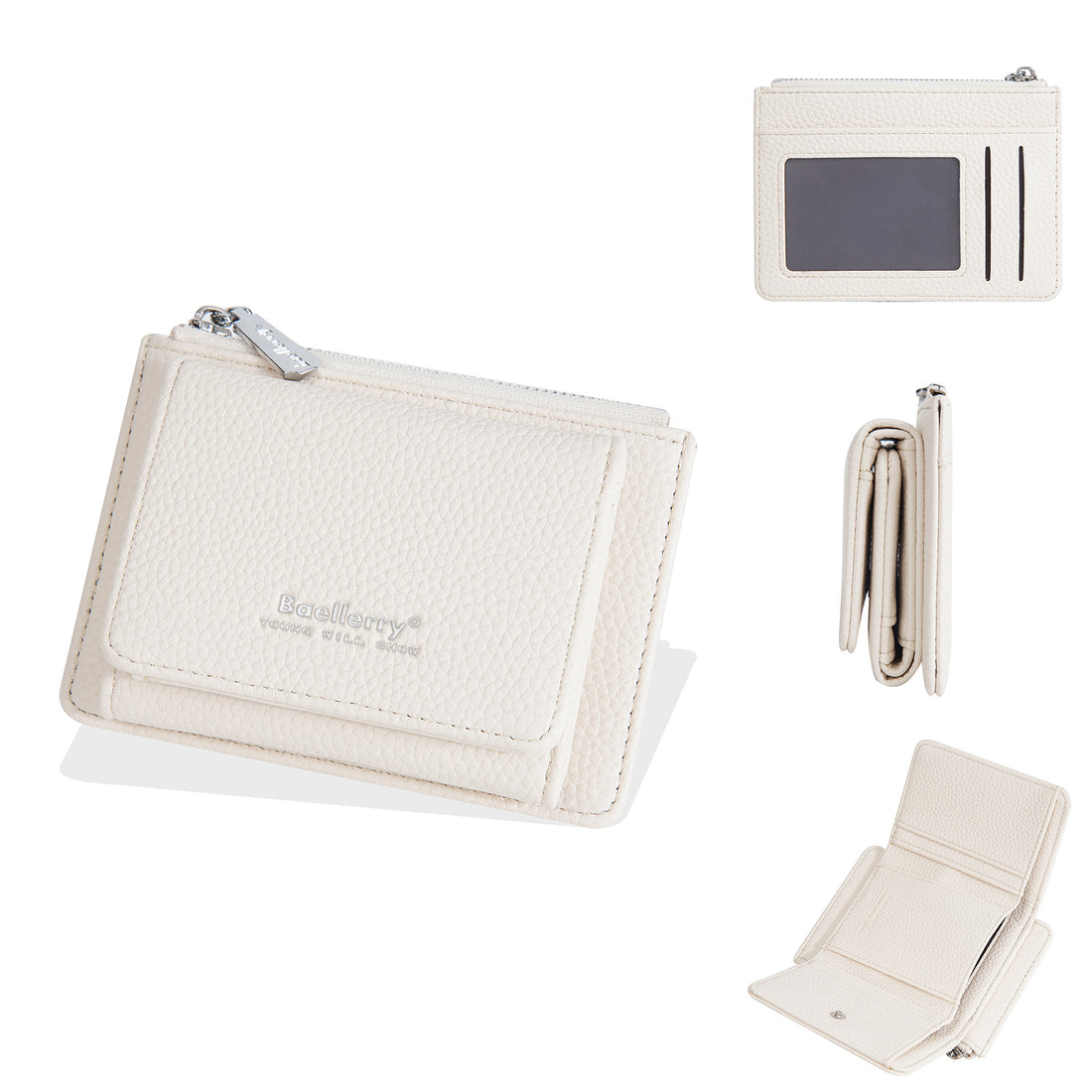 Zipper Solid Color Card Cases Wallets DP25C648