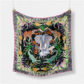 Animal Print Silk Scarf - DippedShop Wholesale - #6403
