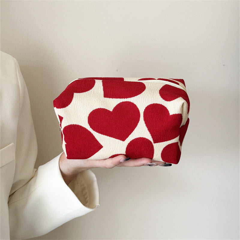 Corduroy Heart Mini Bag - DippedShop Wholesale - #7363