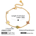 Zircon Flowers Charm Stainless - DippedShop Wholesale - #8915