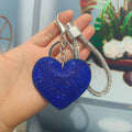 Rhinestone Heart Bag Charm - DippedShop Wholesale - #6947