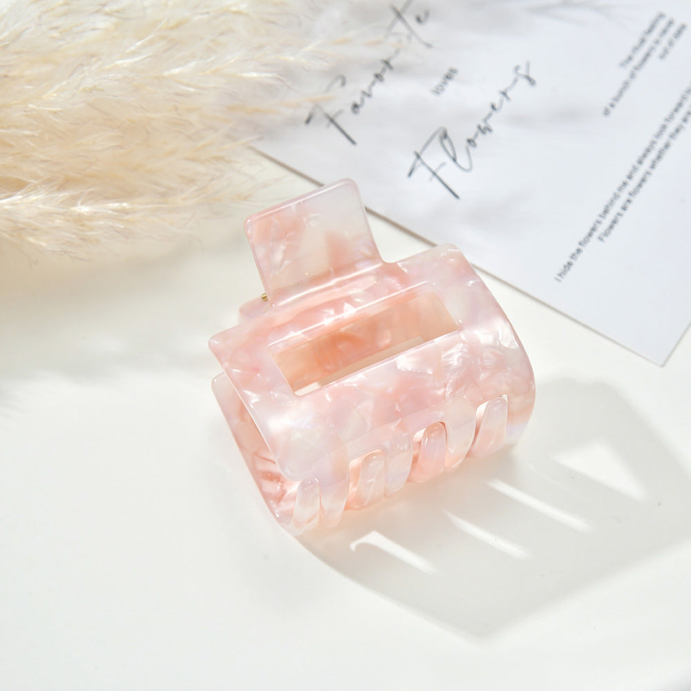 Fashion Color Block Geometric Mini Hair Claw 8AS6HCP258T