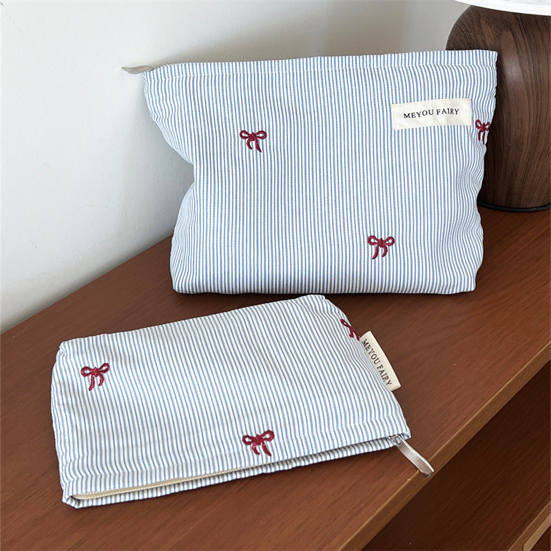 Striped Makeup Bag - DippedShop Wholesale - #8803