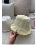 Minimalist Solid Color Foldable Bucket Hat 8BK6HAT180L