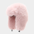 Fashion Solid Color Fuzzy Faux Fur Trapper Hat 6W6HAT530