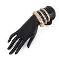 Punk Style Color Contrast Rivet Studded Bracdelet Set 6W6JBR597