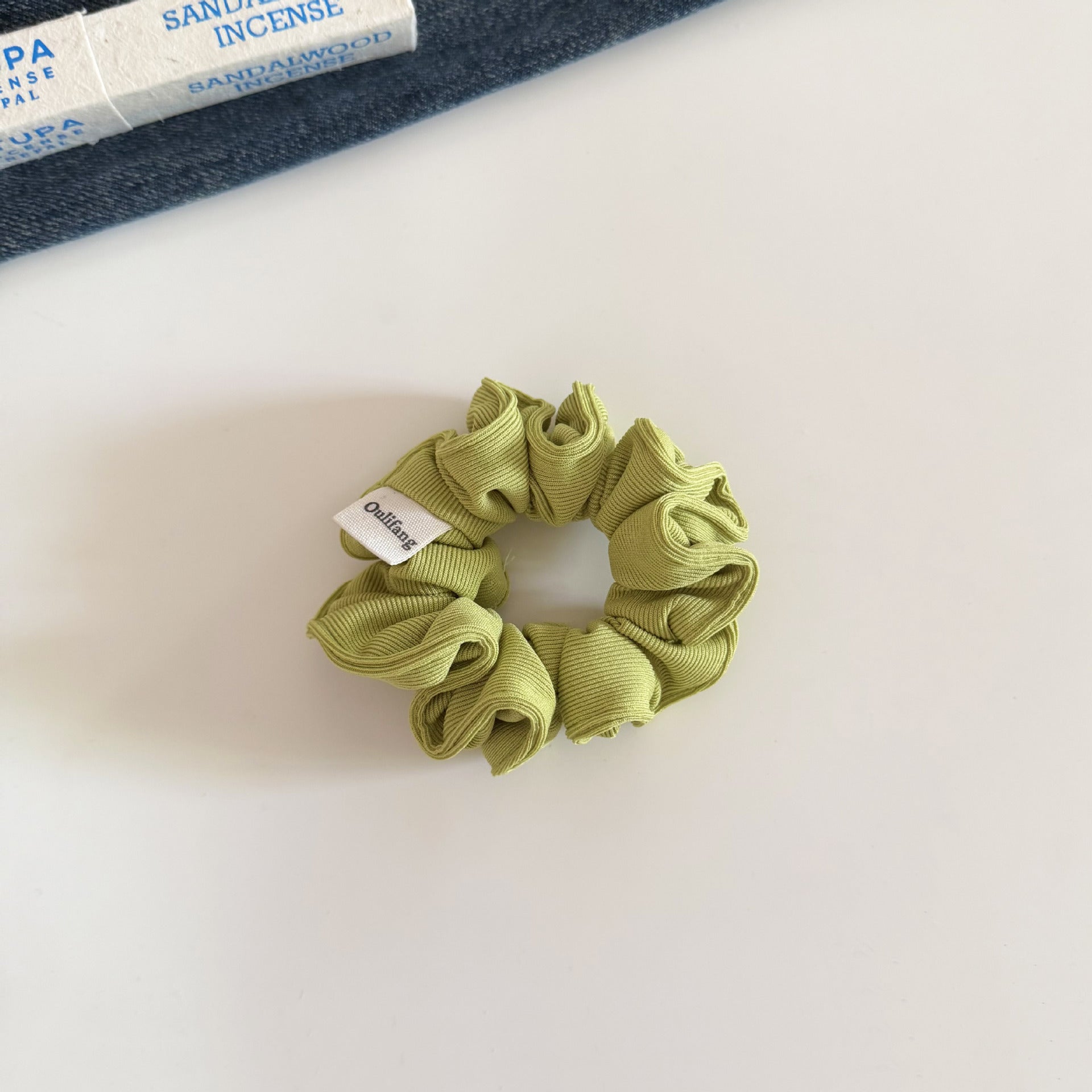 Ribbed Knit Colorful Small Hair Scrunchie MK2BLW6W6HSR11