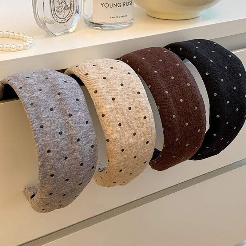 Slouchy Polka Dot Headband - DippedShop Wholesale - #3795