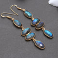 Geometric Cubic Zirconia Earrings - DippedShop Wholesale - #4387