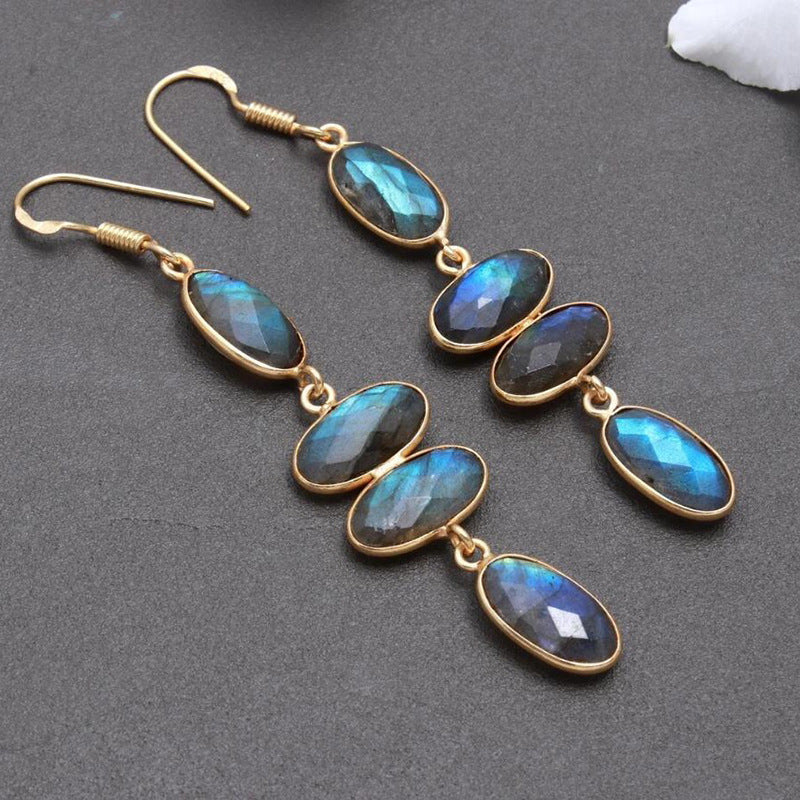 Geometric Cubic Zirconia Earrings - DippedShop Wholesale - #4387