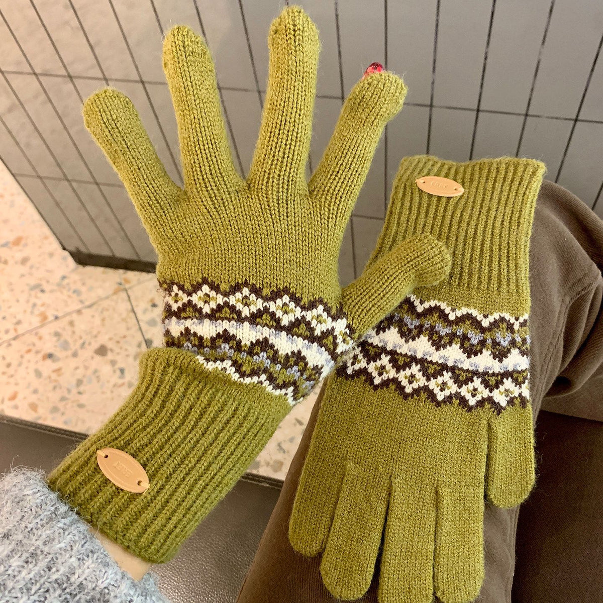 Touchscreen Knit Gloves - DippedShop Wholesale - #3955
