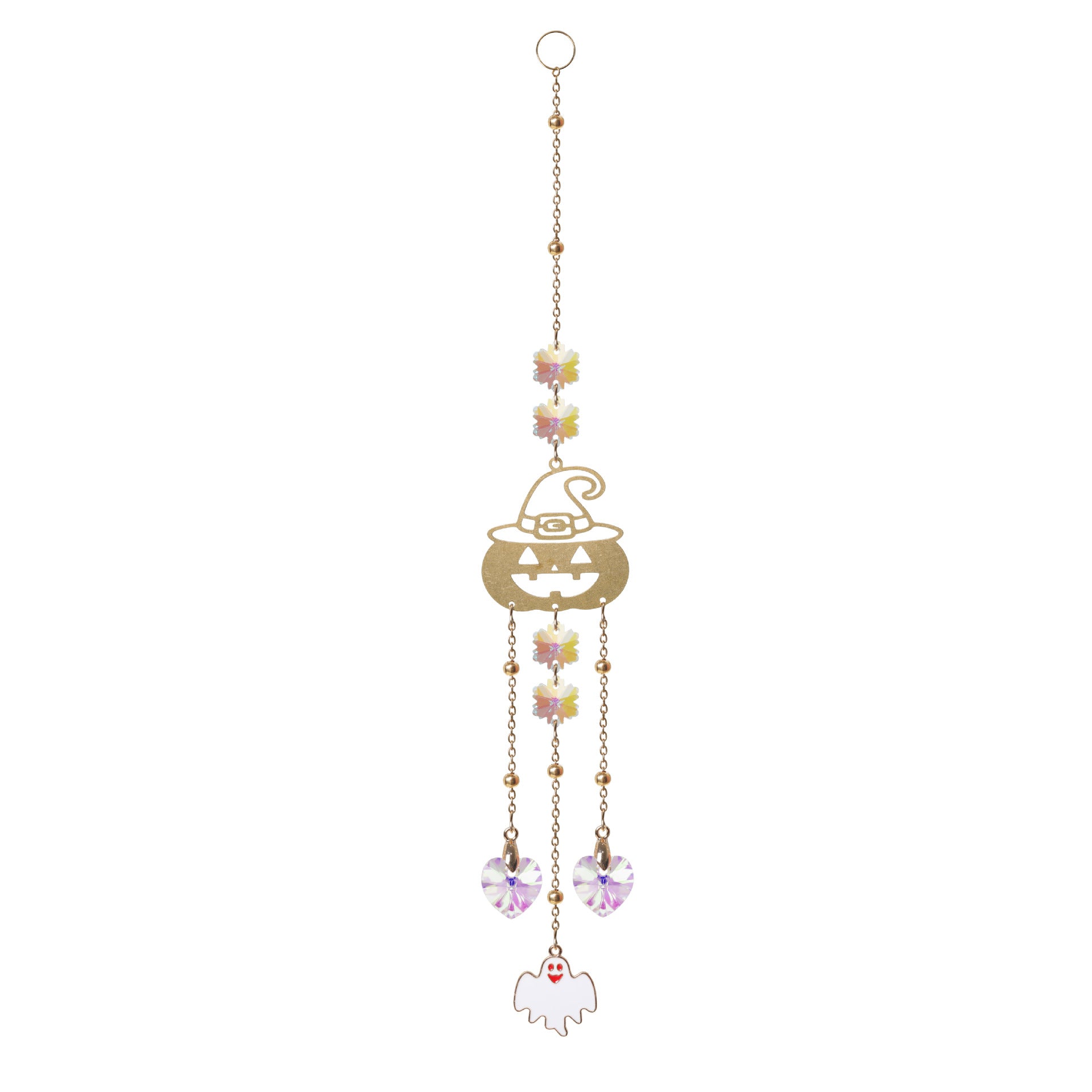 Classic Pumpkin Shape Heart Crystal Hanging Suncatchers MK2CZAS6H7HLS53