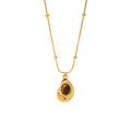 Tiger Eye Pendant Necklace - DippedShop Wholesale - #0931