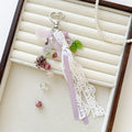 Creative Grape Beaded Pendant Keychain Bag Charm 6W10BBC384
