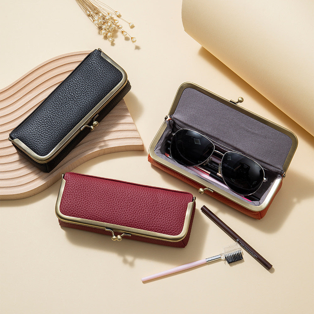 Retro Leather Sunglasses Case - DippedShop Wholesale - #8467