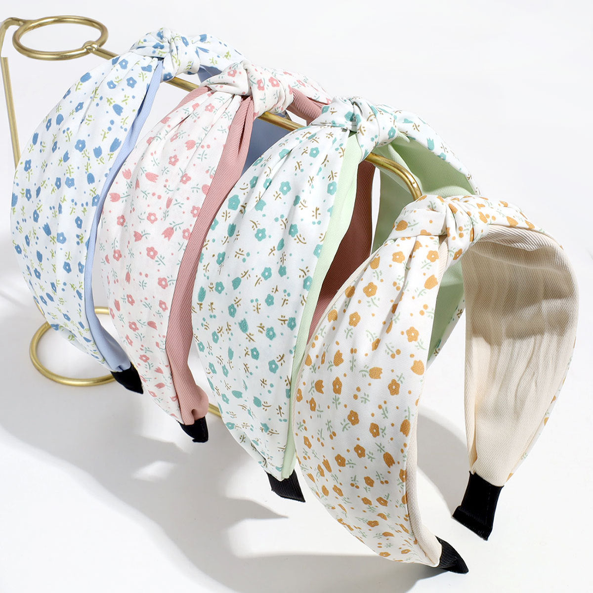 Cute Floral Print Bowknot Wide Headband MK2PIM6W6HBD77